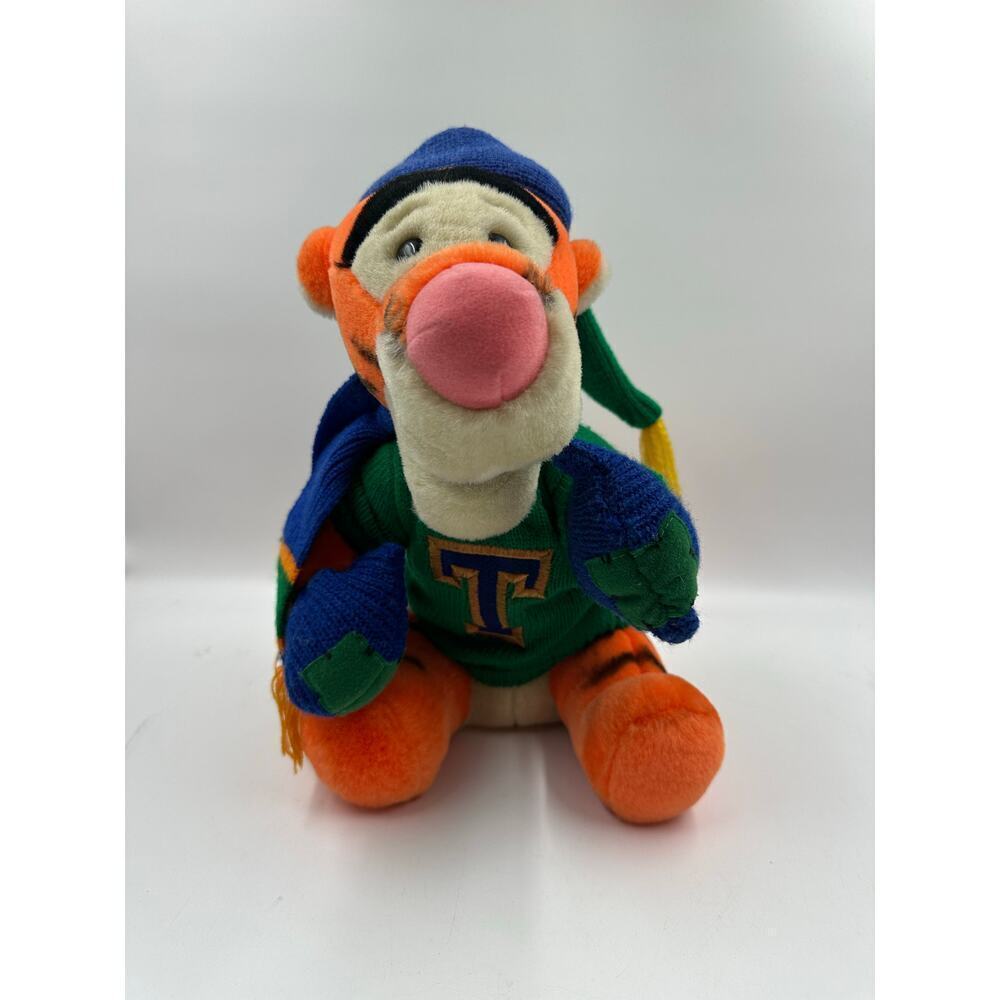 Disney World Holiday Tigger Plush - Wearing Sweater, Hat, Scarf & Gloves - Picture 1 of 4